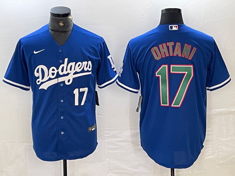 Men Los Angeles Dodgers #17 Ohtani Blue Nike Game MLB Jersey style 22->los angeles dodgers->MLB Jersey